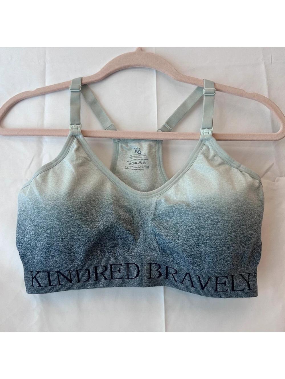 Kindred Bravely Sublime Nursing Sports Bra Blue Ombré